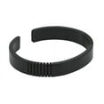 thumbnail image 4 of QRay Black Titanium Steel Men Women C-Shaped Health Wellness Bracelet, 4 of 8