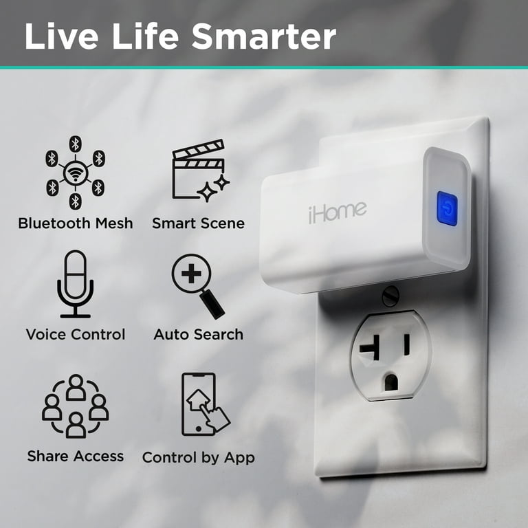 Prise connectée Bluetooth compatible Alexa & Google Home
