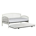 thumbnail image 6 of Hillsdale Furniture Carolina Wood Twin Daybed with Roll Out Trundle, White, 6 of 11