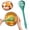 Green, variant on 3-in-1 Multifunctional Kitchen tools, PP Egg Whisks & Serrated tongs, Multifunctional Egg Mixers & Food Holders, Ergonomic Kitchen tongs for Cooking & Baking, Whisk & Gripper tools,11.02×2.76 in,Blue