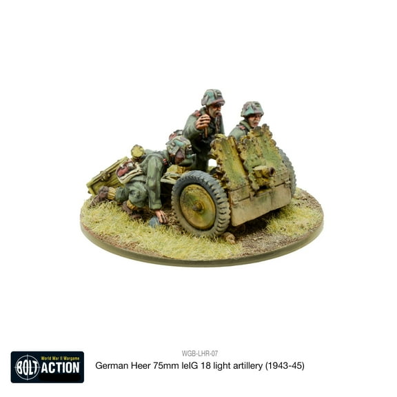 Warlord Games Bolt Action German Heer 75mm Leig 18 Light Artillery WGB-LHR-07