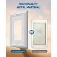 thumbnail image 2 of Plato decorativo de metal DEWENWILS, color blanco, 12,5 x 8 cm, 2 unidades, 2 of 8