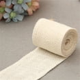 thumbnail image 4 of kurtrusly 1 Rouleau Décorations de Mariage Accessoires de Vêtements Souples Ruban de Vêtements Simple et Confortable pour Cadeaux Fête Décorations de Table de Vacances Blanc Lait, 4 of 6