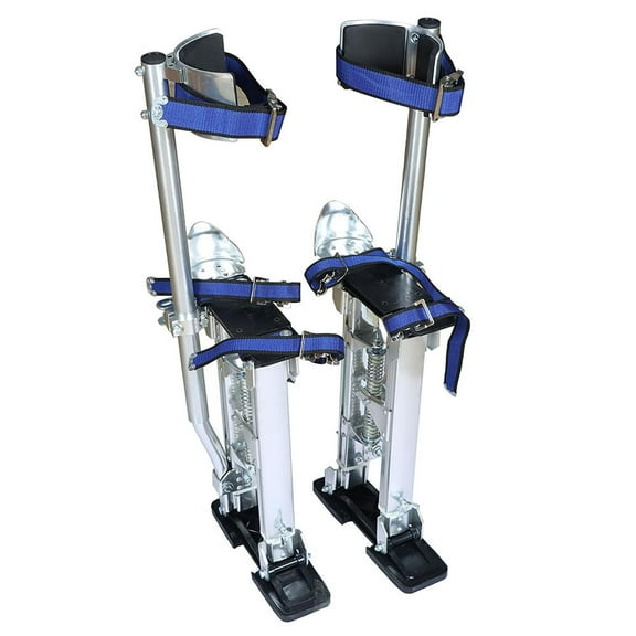 Aluminum Stilts 15-23 Inch Adjustable Drywall Stilts for Picture and Cleaning in High Places Silver