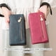 thumbnail image 4 of Cartera Minnieouse de mujer portátil Vintage reemplazo cremallera tarjetero monedero Café, 4 of 6
