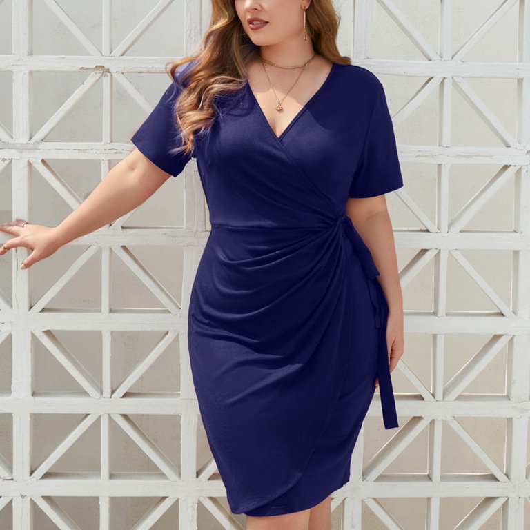 Midi party dresses plus size on sale