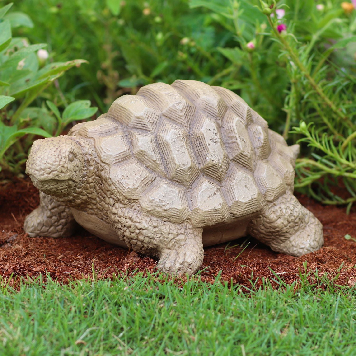 Better Homes & Gardens Turtle Statue, 9.3inL x 6.5in W x 4.75in H Brown Turtle Statue