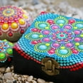 thumbnail image 3 of 33pcs Mandala Dotting Tools Set with Stencils Palette Paint Brush Ball Stylus Pens for Painting Rocks Nails Canvas Coloring Art Drawing, 3 of 8