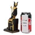 thumbnail image 6 of Egyptian Goddess Of Magic Motherhood And Life Isis Seated On Throne Statue Decor, 6 of 7