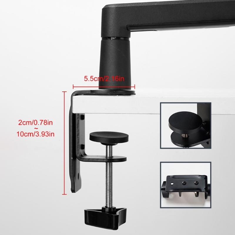 Aluminum Desktop Mic Arm Stand Rotatable Boom Arm Mic Stand Adjustable Desk