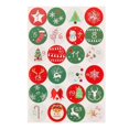thumbnail image 1 of Pegatinas de papel de calendario de adviento de sellado de embalaje de regalo de Feliz Navidad DIY, etiqueta adhesiva, pegatinas de números, 1 of 4