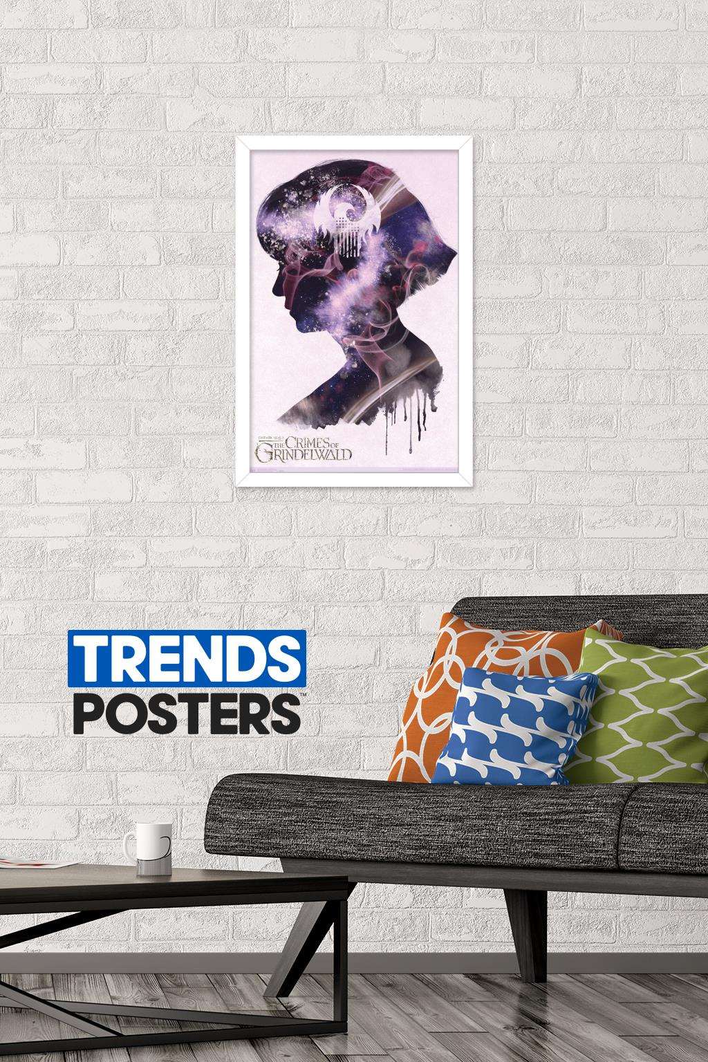 Fantastic Beasts: Crimes Of Grindelwald - Tina Illustration Wall Poster, 14.725" x 22.375", Framed