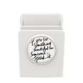 thumbnail image 1 of something beautiful in some quote desk pencil holder cup pen organizer, 1 of 4