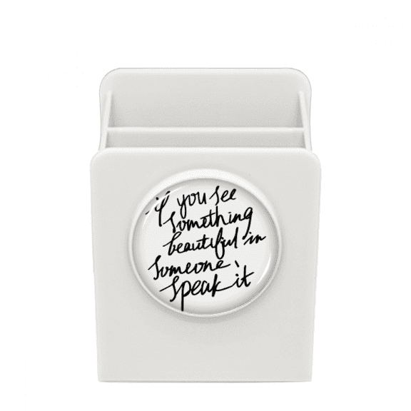 something beautiful in some quote desk pencil holder cup pen organizer
