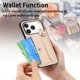 thumbnail image 3 of For iPhone 17 Pro Case Carbon Fiber Texture Leather Phone Back Cover with Card Holder -, 3 of 4