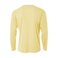 thumbnail image 2 of A4 N3165 Mens Cooling Performance Long Sleeve Crew - Lt Yellow - 4XL, 2 of 2