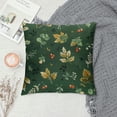 thumbnail image 2 of COMIO  Pillowcase Green Botanical Floral Leaves Print Decorative Bed Pillow Cover with Envelope Closure Hotel Quality Soft Breathable, 2 of 5