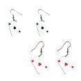 thumbnail image 4 of Pendientes de gota Qarigey PS15247-04 aretes con gancho para mujer personalizable, 4 of 6