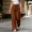 Brown, variant on Women Solid Color Tie Elastic Waist Long Pants, Loose Casual Trousers with Side Pockets, Daily Walking Vacation Pants Khaki XL(XL)