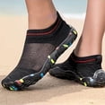 thumbnail image 4 of LTTVQM Water Shoes for Women Quick Dry Barefoot Aqua Socks for Beach Swim Yoga Surf Exercise Casual Lightweight Gym Non Slip Shoes Black 36(US-5.5), 4 of 5