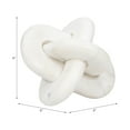 thumbnail image 4 of Marble Knot Sculpture for Living Room Decor - Home Tabletop Accent for Bathroom, Office, Shelf, Entryway, and Console Display - Intertwined Stone Ornament for Coffee Table Decor - 6", White, 4 of 12