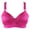 hotpink, variant on Best Bras for Women Fashion Printed Bra Wire Free Underwear One-Piece Bra Everyday Underwear Polyester Push Up Bras for Women