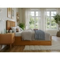 thumbnail image 5 of AFI Madison Full Wood Platform Bed with Footboard and Full Trundle, Light Toffee, 5 of 14