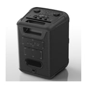 Panasonic BMAX5 Portable Wireless Bluetooth Party Speaker with Karaoke Mic & Guitar Inputs, Multicolor Light Show and Chain Connection (Black)