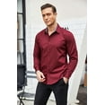 thumbnail image 4 of COOFANDY Mens Shirt Business Dress Shirt Regular Fit Casual Button Down Shirt Wrinkle Free, 4 of 6
