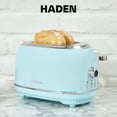 thumbnail image 6 of Open Box Haden 2 Slice Wide Slot Stainless Steel Bread Toaster, Turquoise, 6 of 9