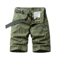 thumbnail image 2 of DDAPJ pyju Mens Cargo Shorts Trendy Summer Floral Casual Beach Shorts Cotton Ripstop Hiking Shorts Lightweight Outdoor Work Shorts with Pockets Army Green L, 2 of 7