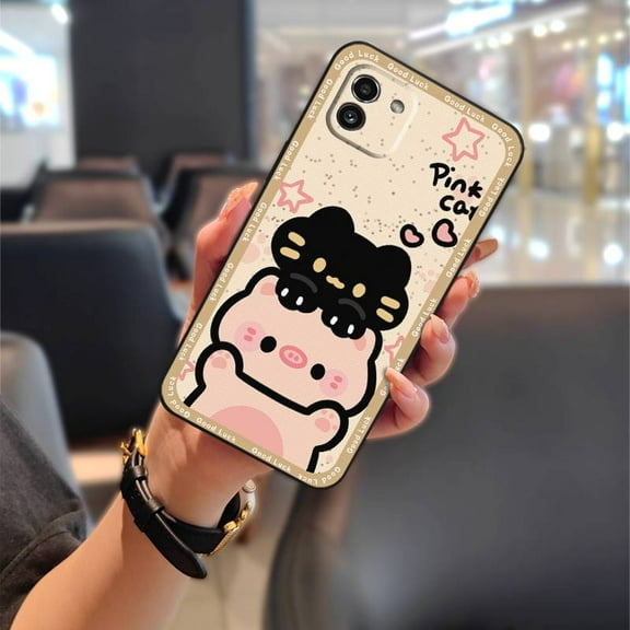 LYM-Phone Case For Samsung Galaxy A03 Global/SM-A035F, Phone Pouch Graffiti Anti-dust Animals Fashion Design TPU Full wrap Durable Anti-knock Waterproof Dirt-resistant Back Cover Cartoon