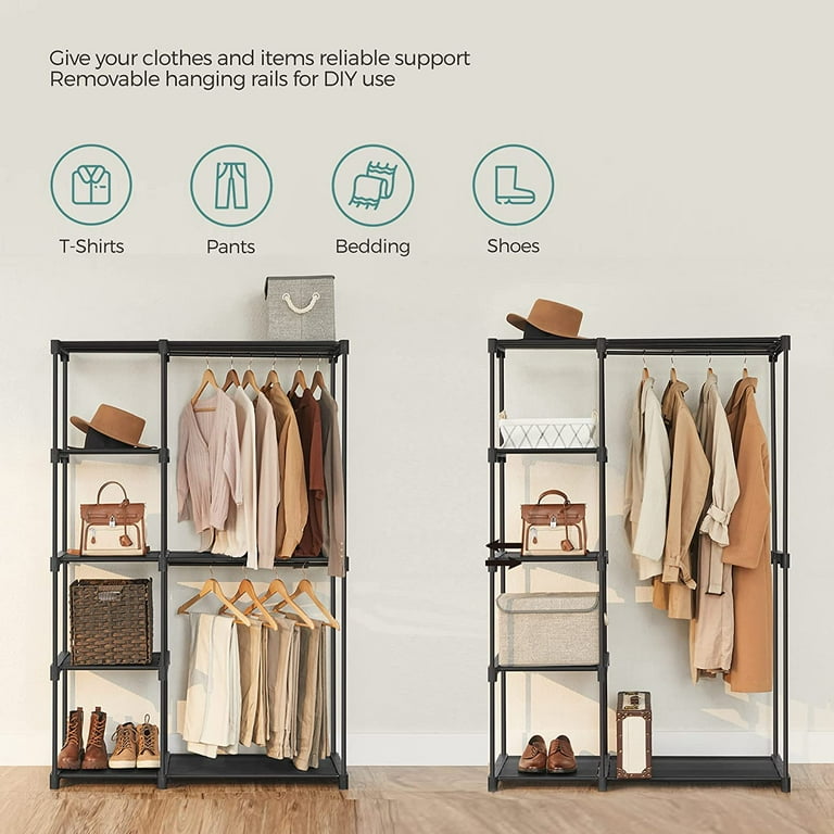 wardrobe with 2 hanging rails