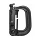 thumbnail image 1 of cámping Mosquetón para mochila en forma de D para exteriores cierre colgante de acero y plástico (negro) Hugtrwg  Para estrenar, 1 of 6