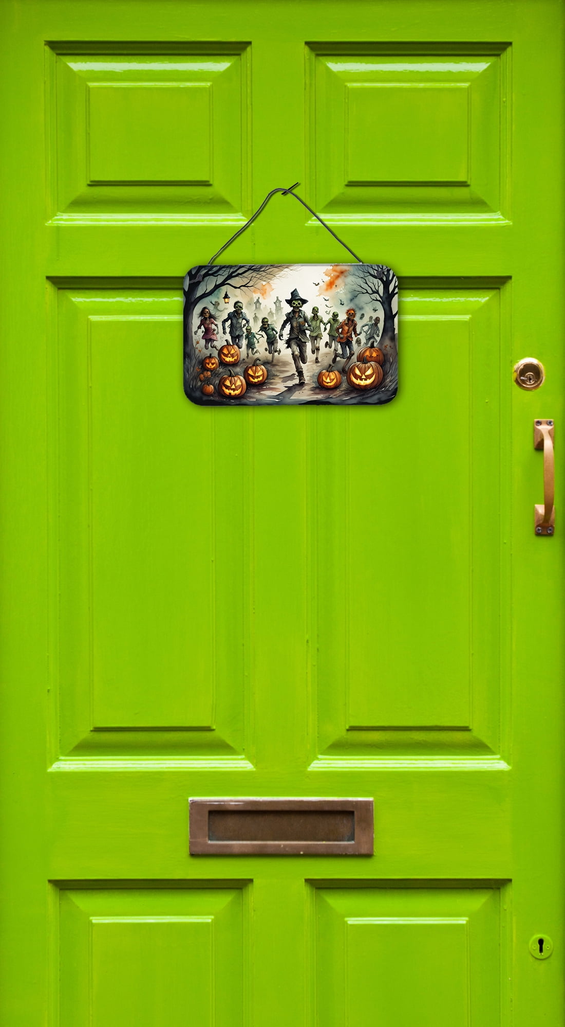 Carolines Treasures DAC2286DS812 12 x 8 in. Unisex Zombies Spooky Halloween Wall or Door Hanging Prints