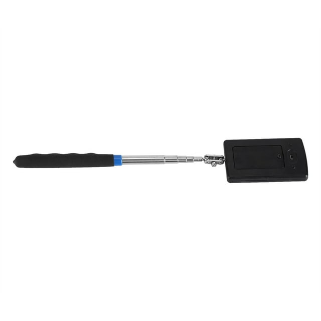 Qiilu Inspection Mirror, Telescoping Inspection Mirror,Telescoping LED Lighted Flexible Adjustable Inspection Mirror 360 Degree Swivel Extend Tool