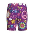 thumbnail image 5 of Naloa Peace Love and Dove Flower Power Men's Short Pajama Pants, Lounge Comfort Shorts with Elasticized Waistband and Side Pockets - X-Large, 5 of 9