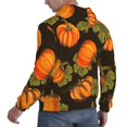 thumbnail image 3 of Bingfone Orange Pumpkin Men'S Drawstring Hoodie Long Sleeve Pocket Sweatshirts-Xx-Large, 3 of 9