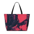 thumbnail image 2 of Fotbe Rock Skull Guitarist Bolsa de Viaje para Playa - Resistente al Agua, Bolsa Tote de Gran Capacidad y Ligera con 7 Bolsillos para Mujeres y Hombres, 2 of 7
