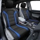thumbnail image 2 of Cojines de Asiento de Coche de Piel sintética Negra Compatible con Bolsa de Aire, 2 of 9