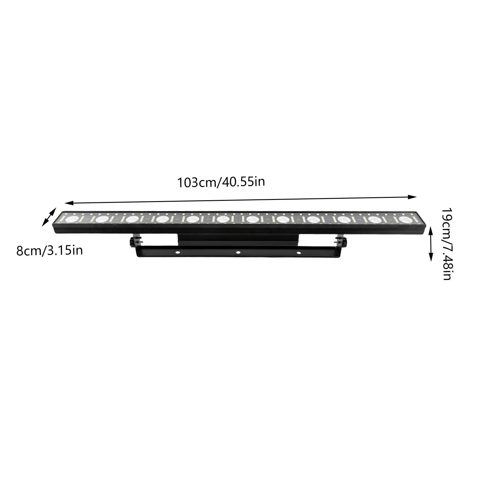 150W Stage Lights, RGB Beam Stage Light with 5050 3-in-1 LED, 90-240V Wide Voltage US Plug, Professional Auto DMX Strobe Wash Modes for DJ Party Club Theater Lighting Effects