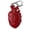 red, variant on Heart‑Shaped Liquid Silicone Case for AirPods Pro 3 – Anti‑Yellowing, with Carabiner Hook
