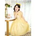 thumbnail image 3 of Girls Princess Costume Kids Off Shoulder Halloween Birthday Party Dress Up Clothes, 3 of 7
