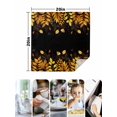thumbnail image 4 of Yellow Leaf Cloth Napkins Set of 8 Reusable Dinner Napkins, Fall Plant Country Vintage Watercolor Black Cocktail Napkin Washable Table Napkins for Wedding/Holiday Party/Baby Shower 20"x20", 4 of 7