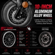 X-Pro Brand New 50cc Gas Moped Scooter, 10 Aluminum Wheels Electric/Kick Start! Large Headlights