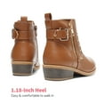 thumbnail image 5 of DREAM PAIRS Girls Boots Low Heel Side Zipper Ankle Booties Little Kid/Big Kid, 5 of 6
