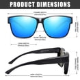 thumbnail image 4 of Gafas de Sol Polarizadas Peekaco UV400 para Usar Sobre Anteojos para Hombre y Mujer, 4 of 7