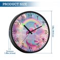 thumbnail image 3 of Voice Activated Clock with Glow Light 12 Inch Large Silent Wall Clock Battery Operated for Home Decor Flamingo in The Water, 3 of 8