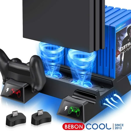 Ps4 stand with cooling fan outlet