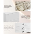 thumbnail image 4 of Joyero GUKA, organizador grande con 10 cajones, color blanco, 4 of 7